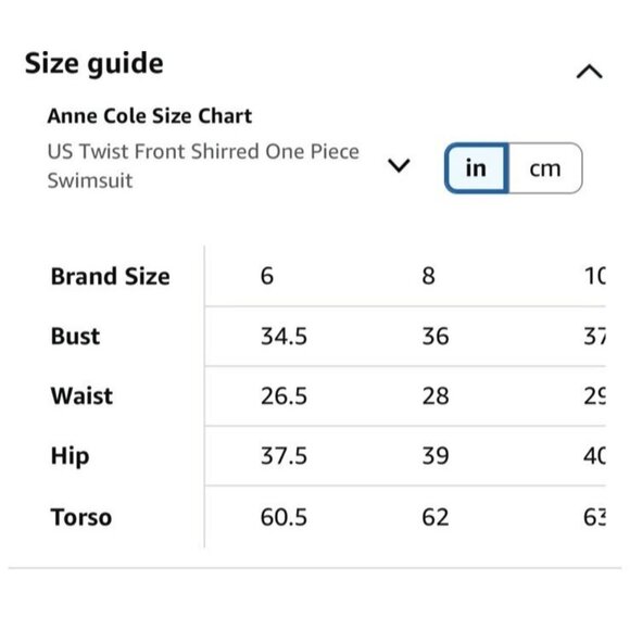 Anne Cole Swimsuit Womens 8 Black Twist Front Shirred One Piece Full Coverage - Picture 7 of 11